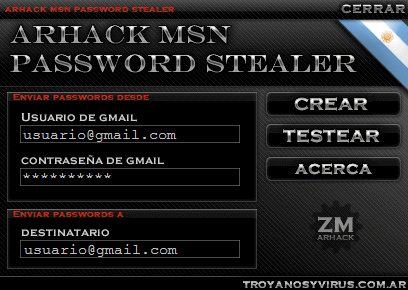TÉLÉCHARGER ARHACK MSN PASSWORD STEALER 2010 MSN TÉLÉCHARGER PASSWORD STEALER 2010 ARHACK